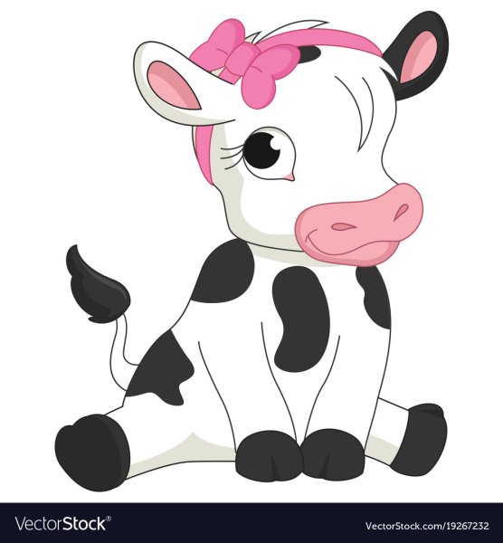 Корова мультяшная