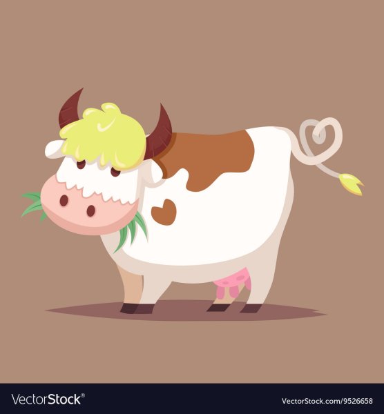 Корова мультяшные милые
