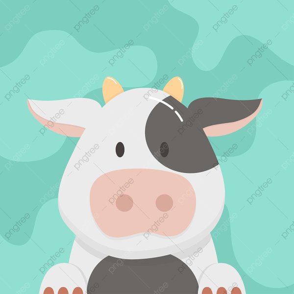 Теленок для детей