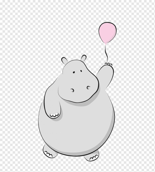 Бегемотик из мультика