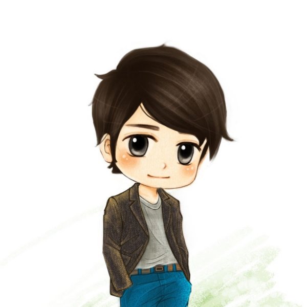 Мальчик в мультяшном стиле