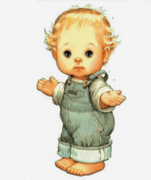 Нарисовать маленького ребенка