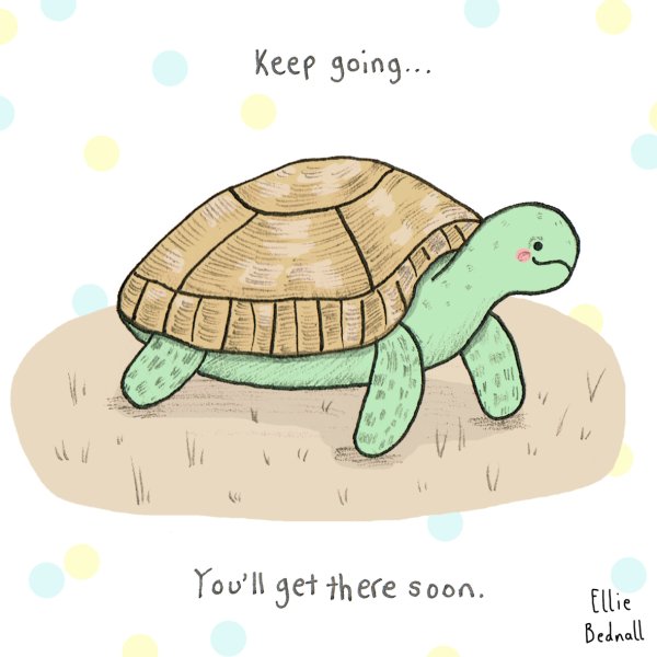 Черепашка с большими глазами рисунок