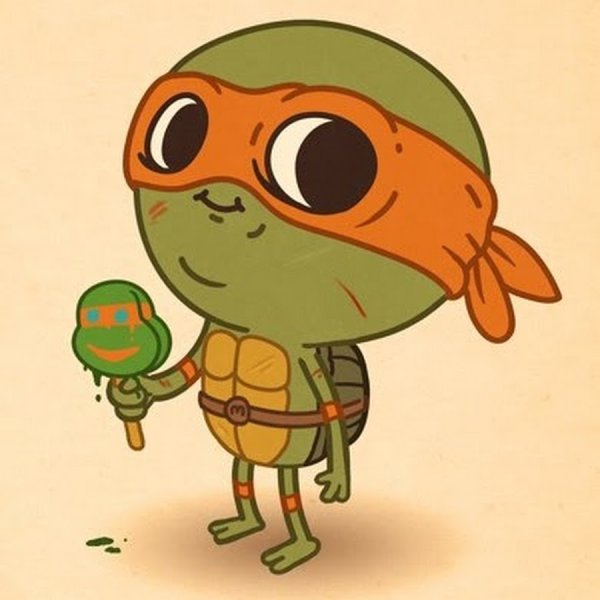 Милая черепашка арт
