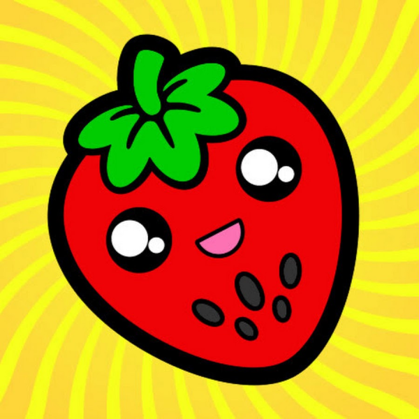 Милые фрукты и овощи с глазками