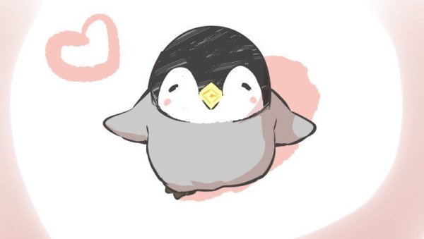 Пингвин милый арт Чиби