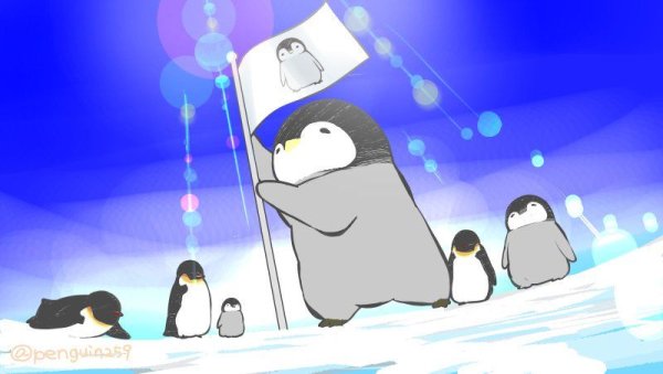 Пингвиненок арт