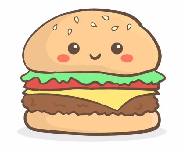 Няшные рисунки еды