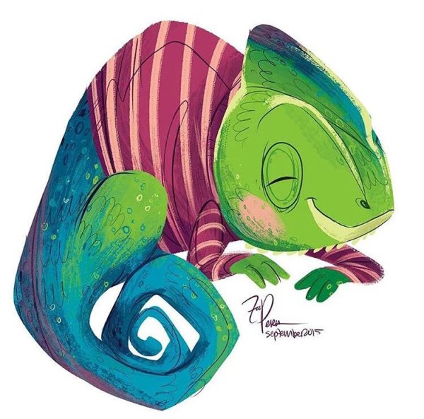 Хамелеон арт