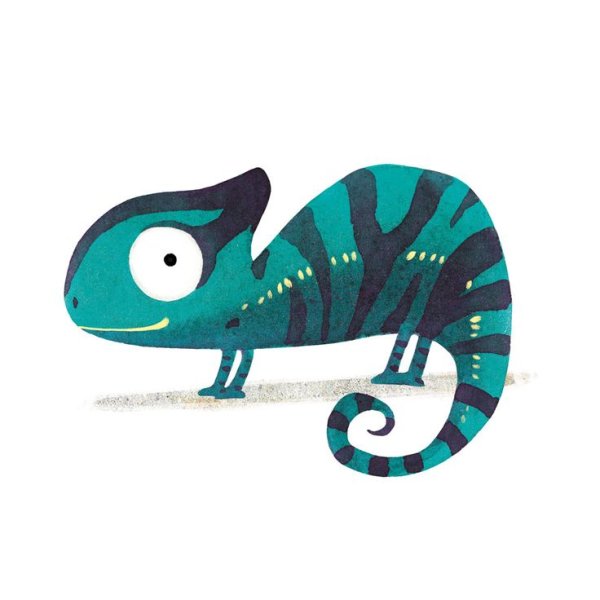 Хамелеон арт милый