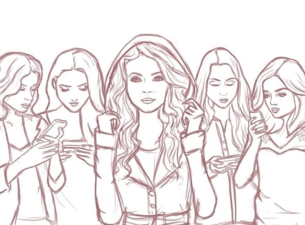 Раскраски из сериала милые обманщицы