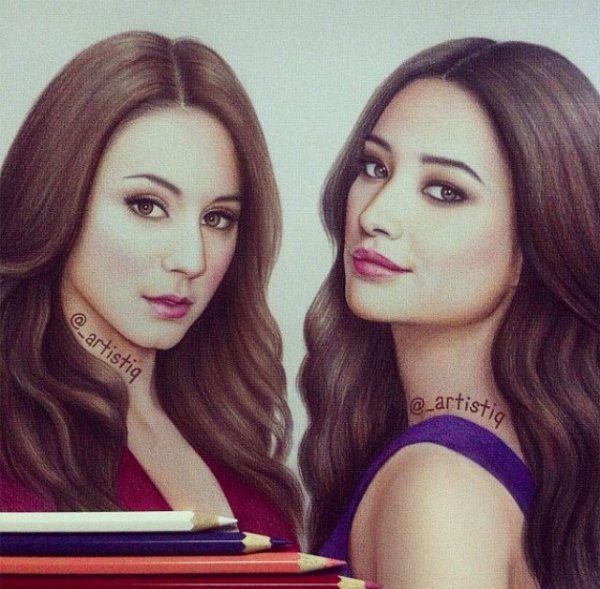 Милые обманщицы рисунки карандашом