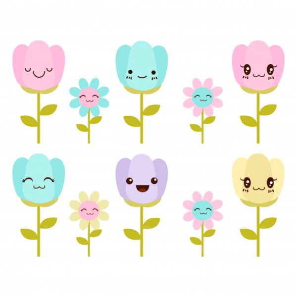 Рисунки милых цветочков