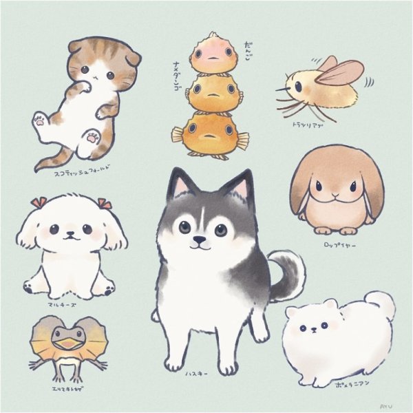 Маленькие рисуночки животных