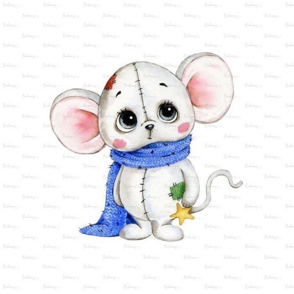 Милый мышонок рисунок