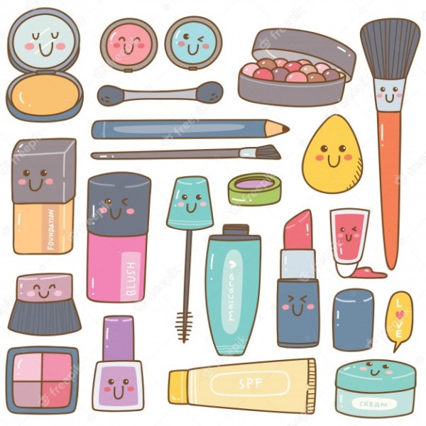 Наклейки косметика для срисовки