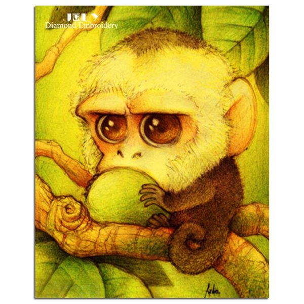 Милая обезьянка арт