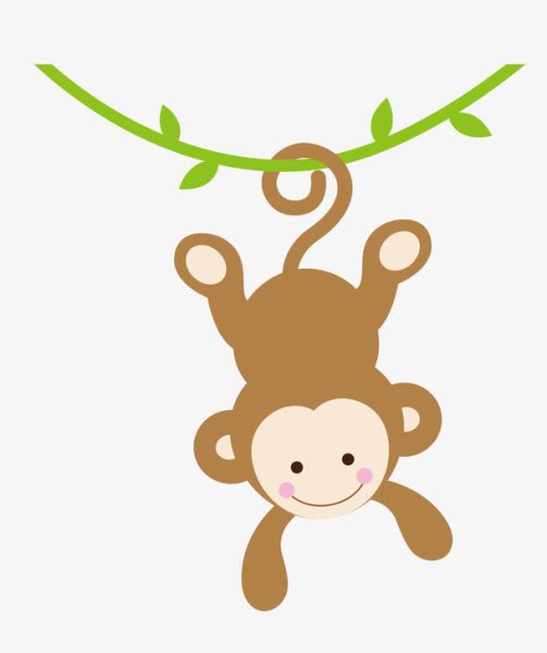 Милые обезьяна для срисовки