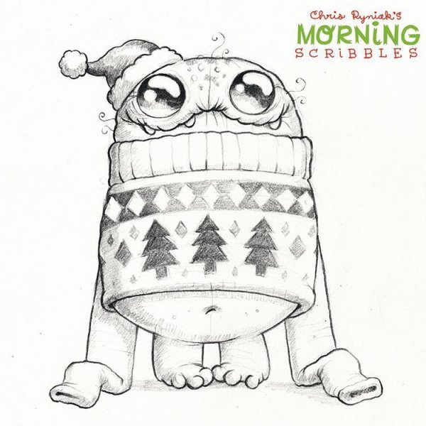 Монстрики для срисовки карандашом