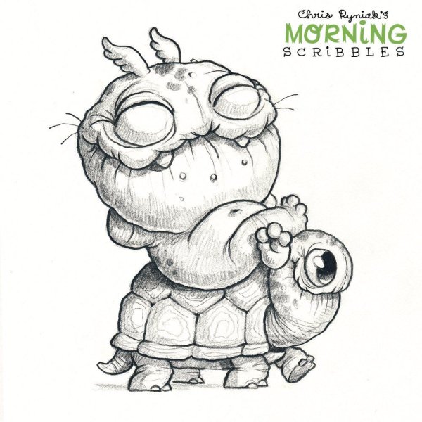 Монстрики для срисовки карандашом