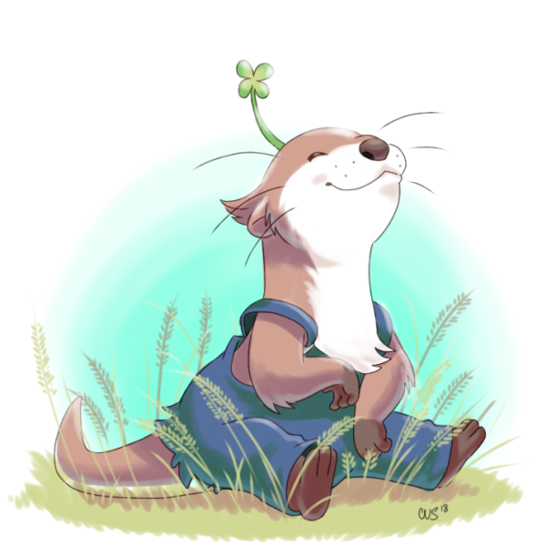 Выдра мультяшная