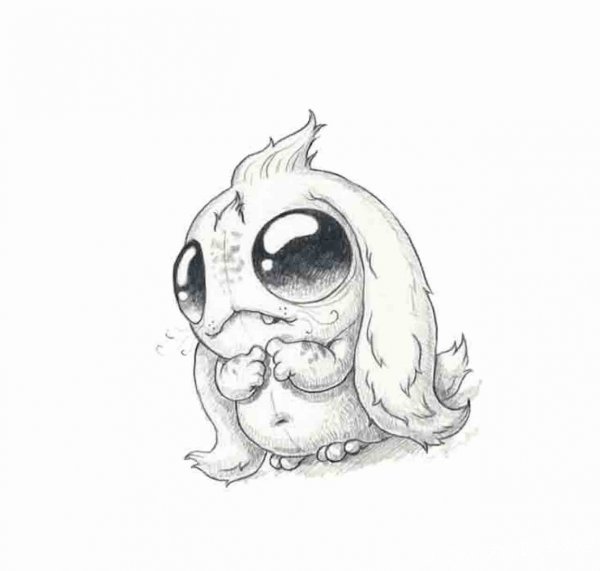 Милые рисунки животных для срисовки