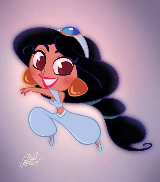 Нарисовать принцессу Жасмин поэтапно