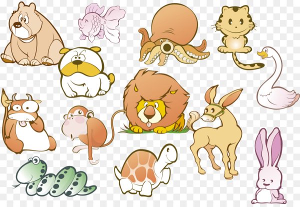 Забавные животные вектор