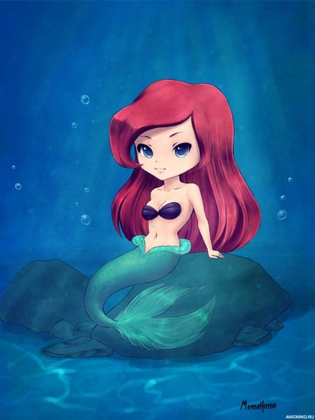 Русалки красивые мультяшные