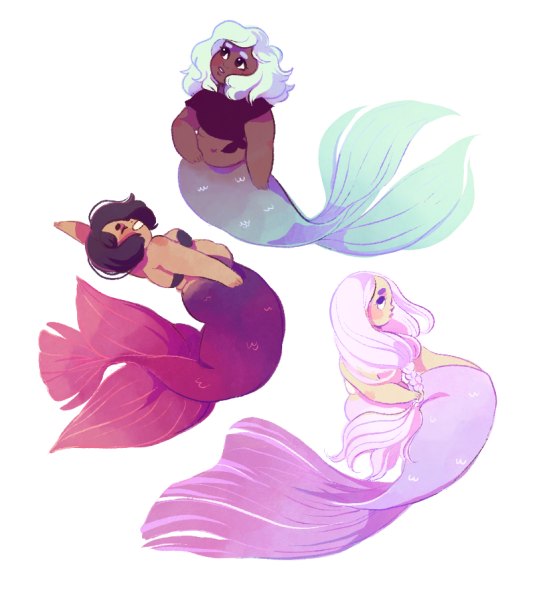 Русалка карандашом милая