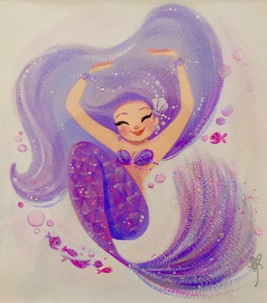 Идеи для рисования русалок