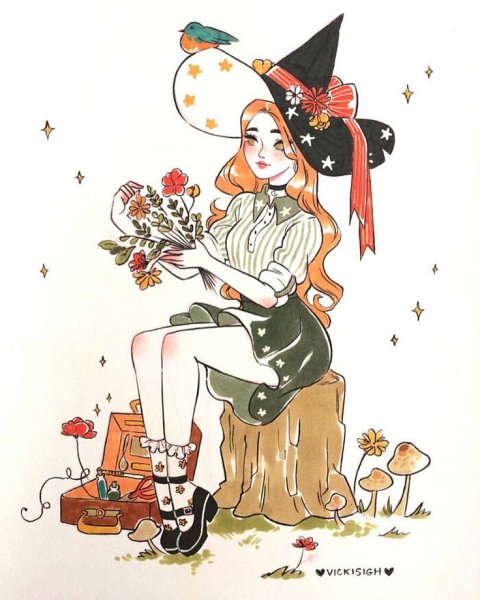 Vickisigh Art ведьмочка