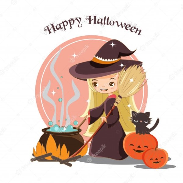 Хэллоуин милая ведьма