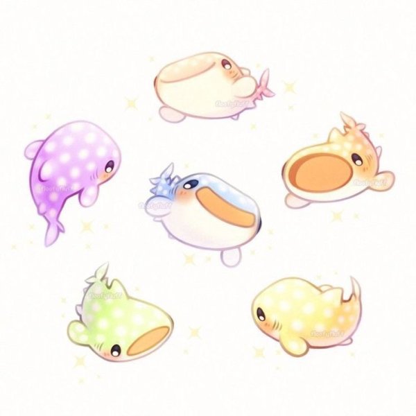 Аксолотль Чиби арт