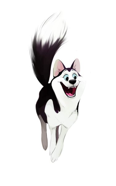 Хаски мультяшные