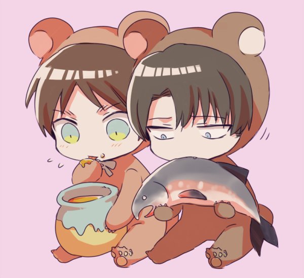 Леви и Эрен милые