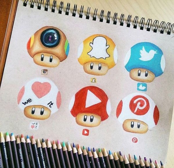 Кавайные рисунки соц сетей