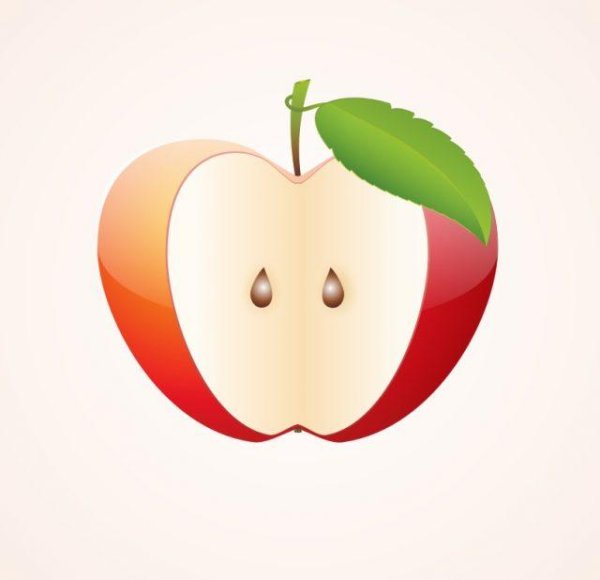 Яблоко в coreldraw