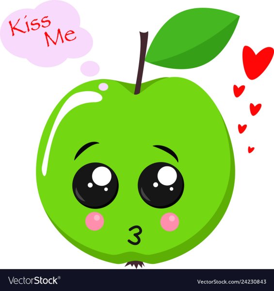 Рисунки карандашом милые яблочки