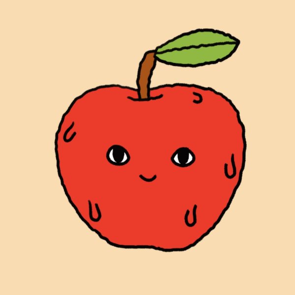 Анимированное яблоко