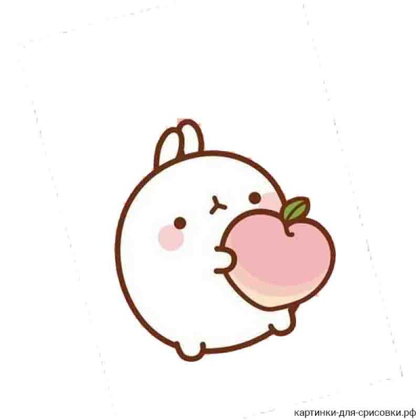 Рисунки для срисовки няшные персик
