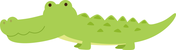 Милый крокодил нарисованный