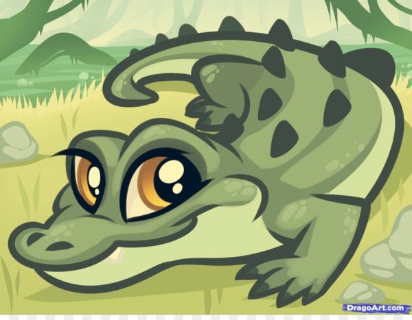 Милый Крокодильчик арт
