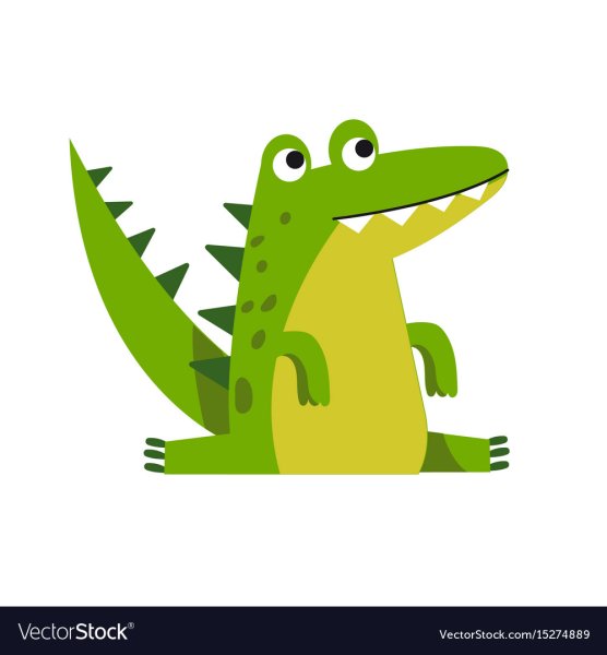 Милый Крокодильчик мультяшный