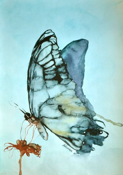 Акварель "бабочка"