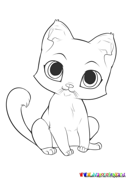 Раскраска аниме котики