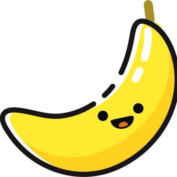Банан мультяшный