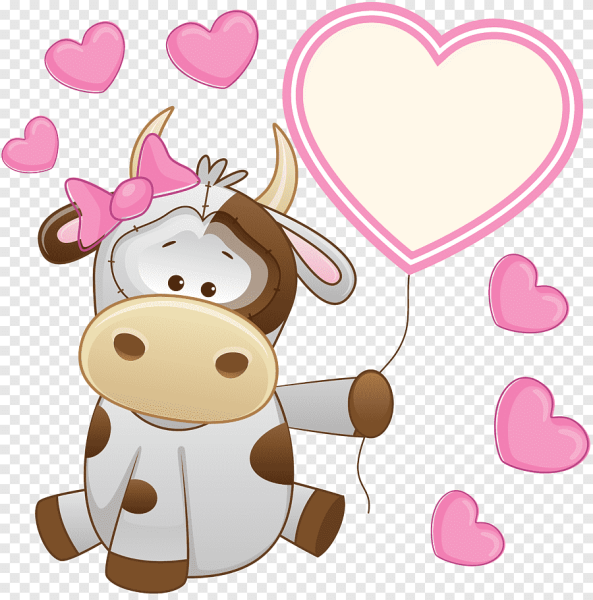 Корова мультяшные милые