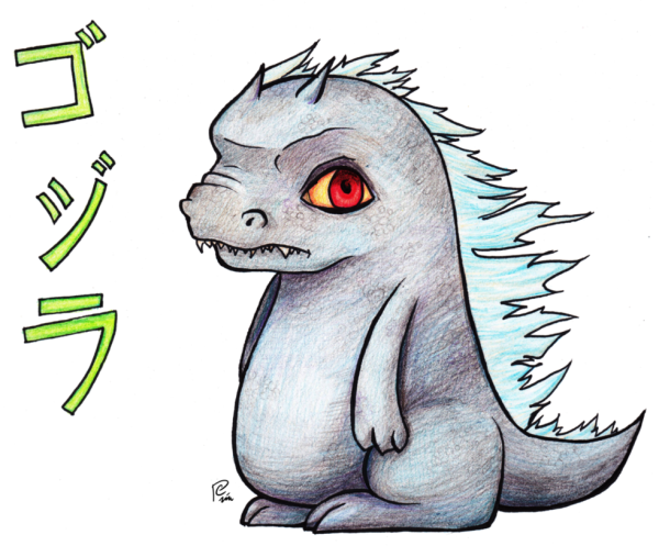 Годзилла для срисовки