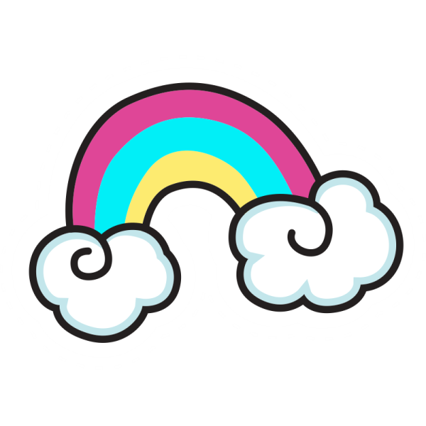 Наклейки Радуга